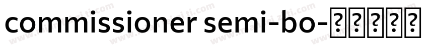 commissioner semi-bo字体转换